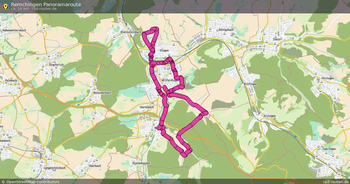 Remchingen Panoramaroute – Fernradroute auf Rad-Routen.de