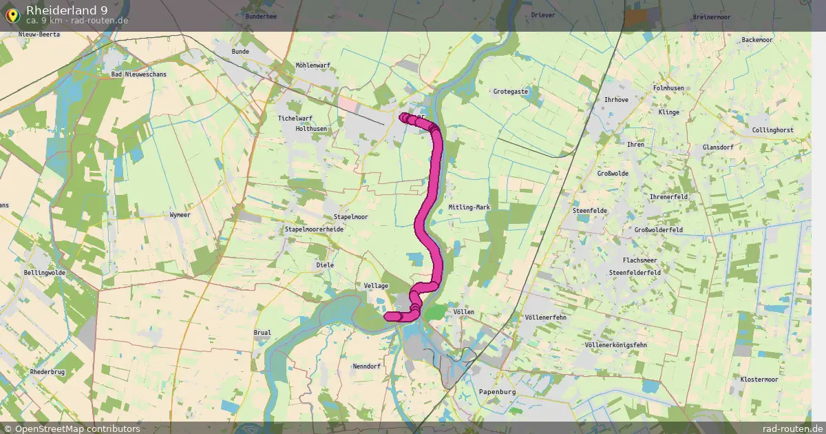 Rheiderland 9 – Fernradroute auf Rad-Routen.de