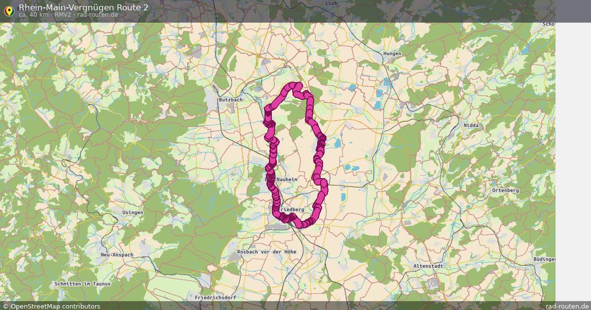 Rhein-Main-Vergnügen Route 2 (RMV2) – Fernradroute auf Rad-Routen.de