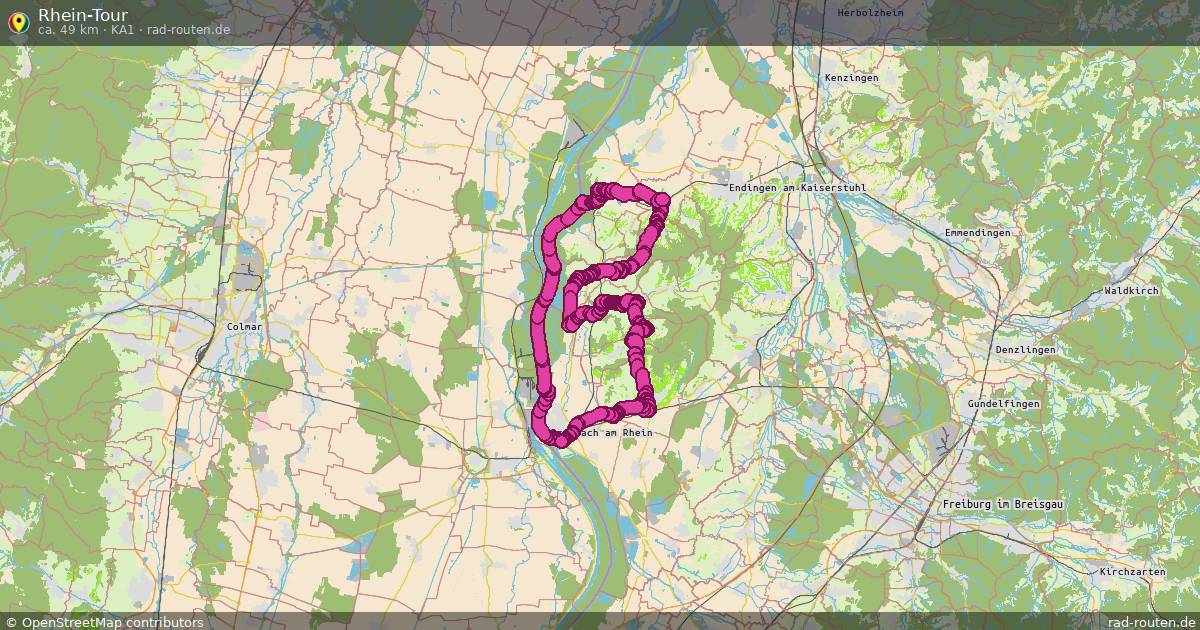 Rhein-Tour (Ka1) – Fernradroute auf Rad-Routen.de