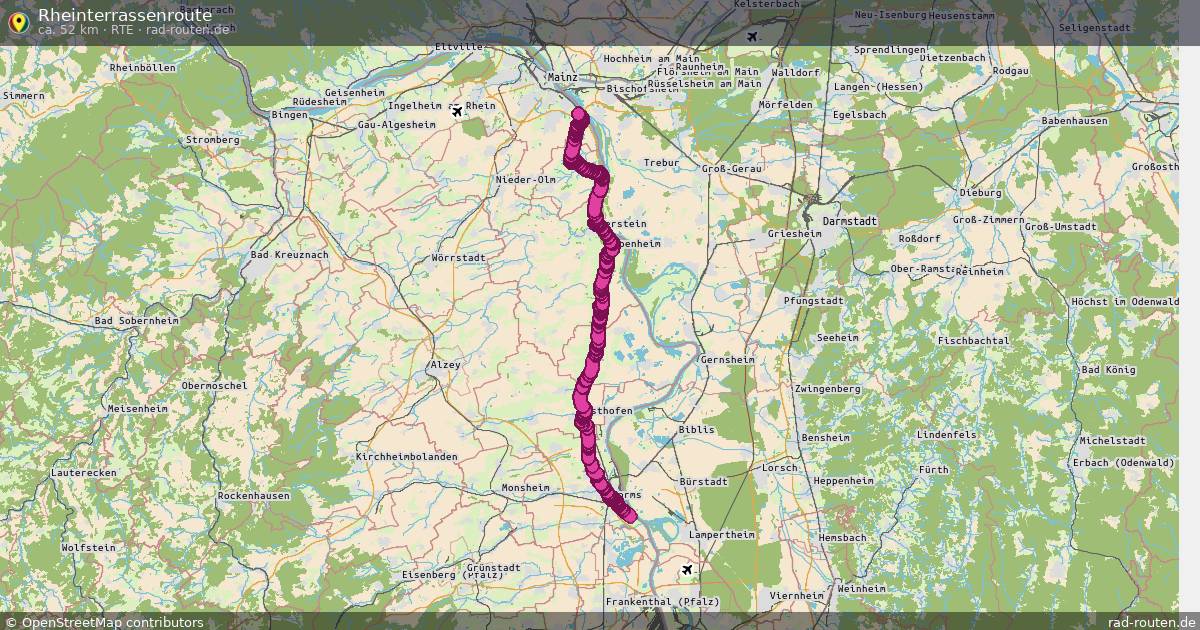 Rheinterrassenroute (RTE) – Fernradroute auf Rad-Routen.de