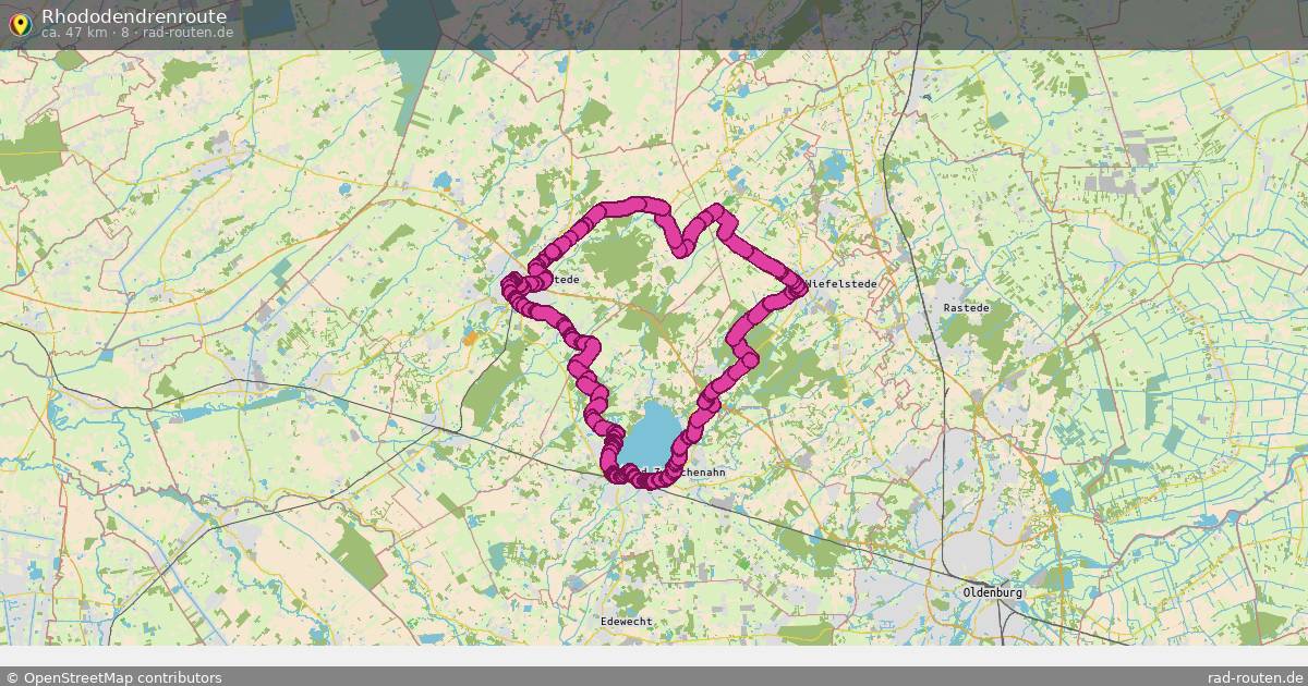 Rhododendrenroute (8) – Fernradroute auf Rad-Routen.de