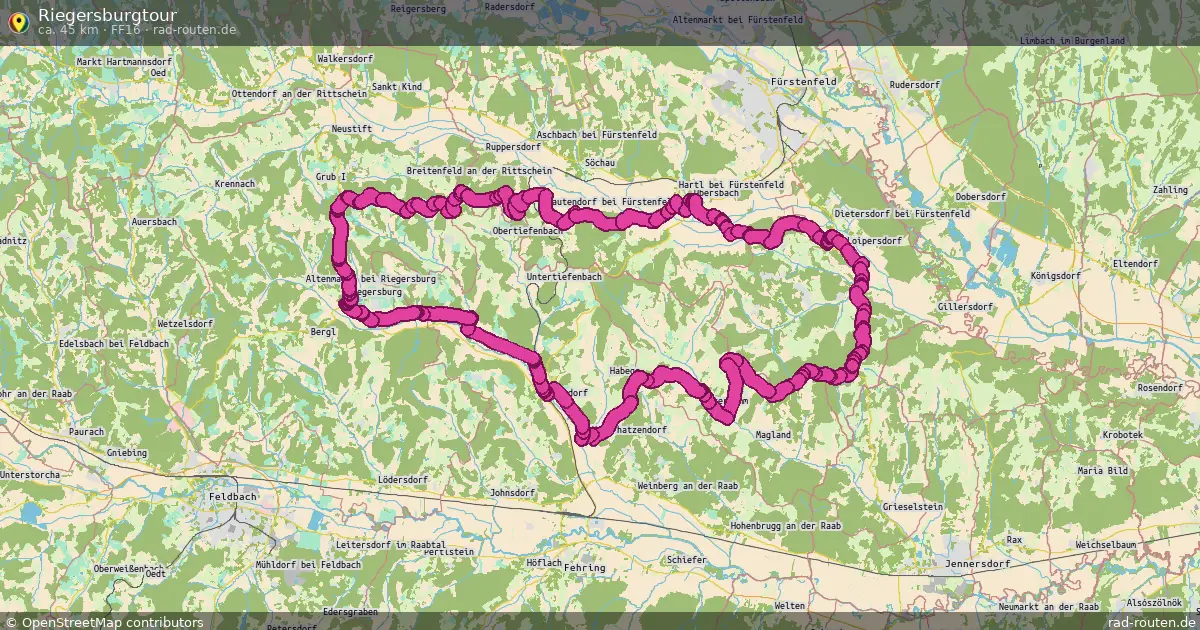 Riegersburgtour (FF16) – Fernradroute auf Rad-Routen.de