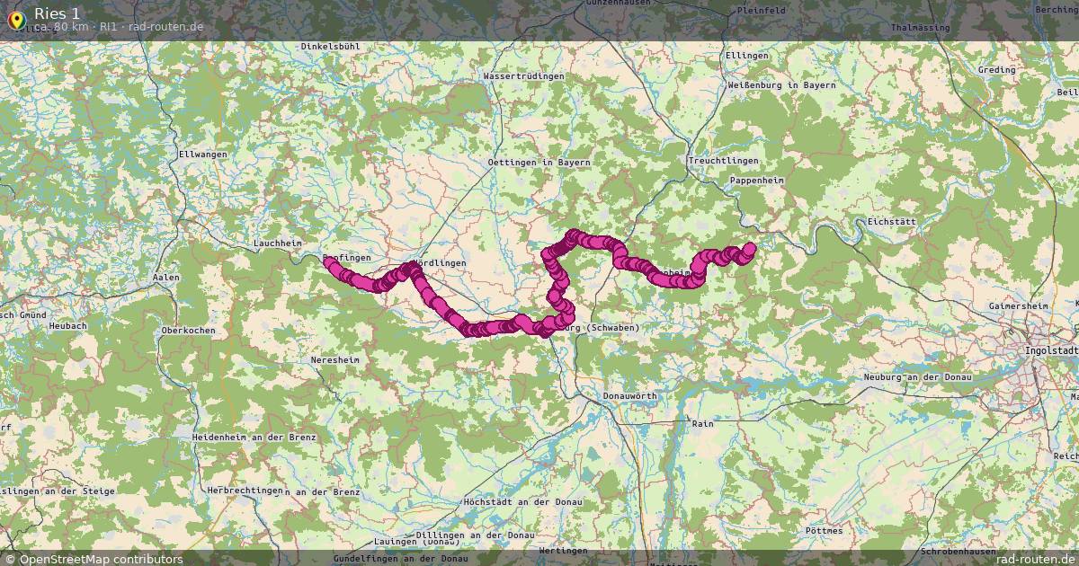 Ries 1 (RI1) – Fernradroute auf Rad-Routen.de