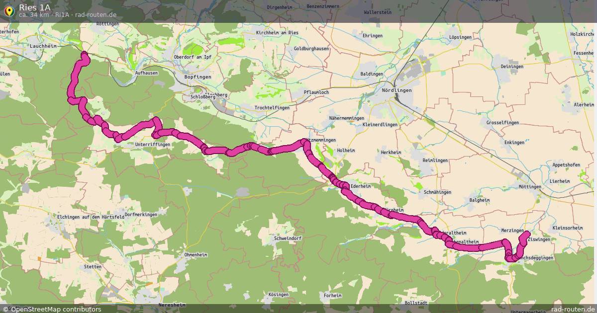 Ries 1A (Ri1a) – Fernradroute auf Rad-Routen.de