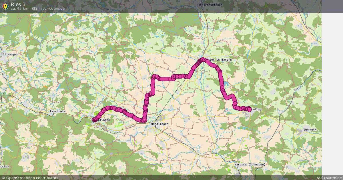 Ries 3 (Ri3) – Fernradroute auf Rad-Routen.de