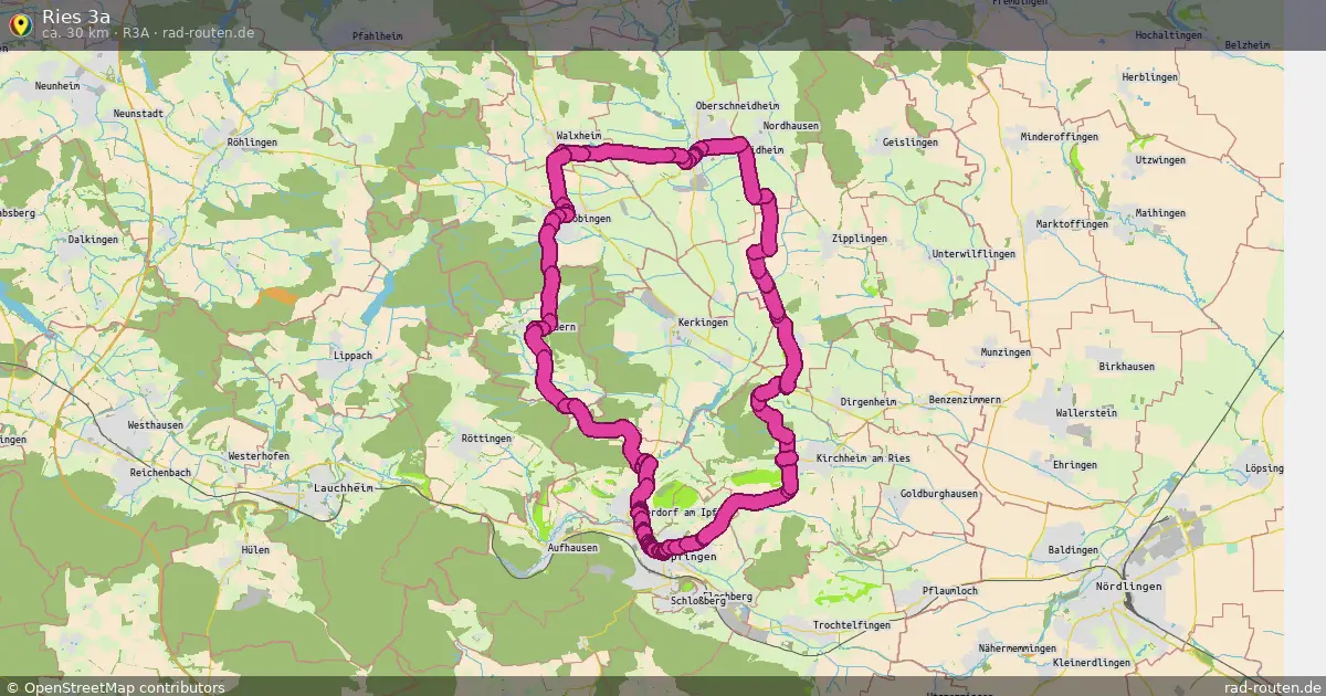Ries 3a (R3a) – Fernradroute auf Rad-Routen.de
