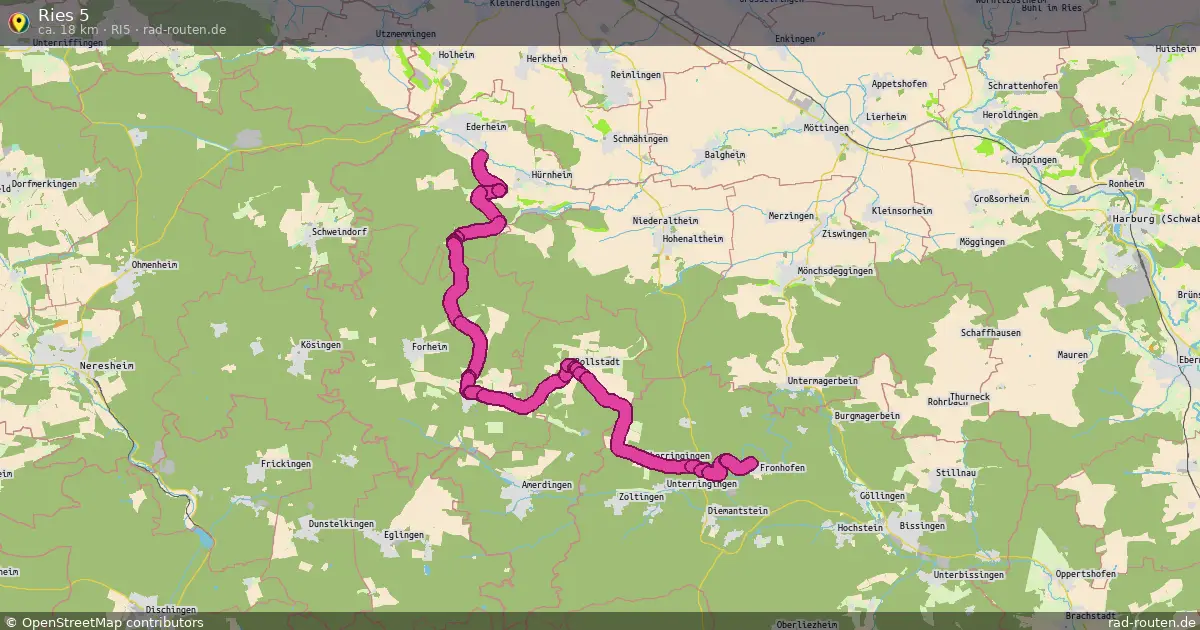Ries 5 (Ri5) – Fernradroute auf Rad-Routen.de