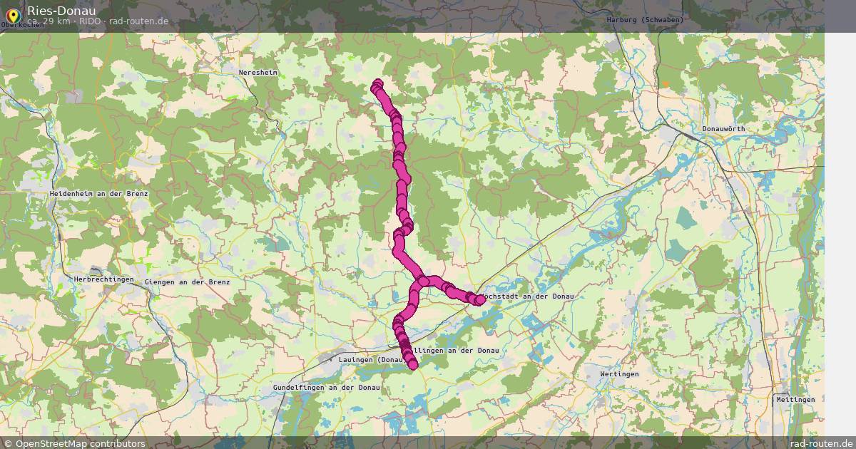 Ries-Donau (RiDo) – Fernradroute auf Rad-Routen.de