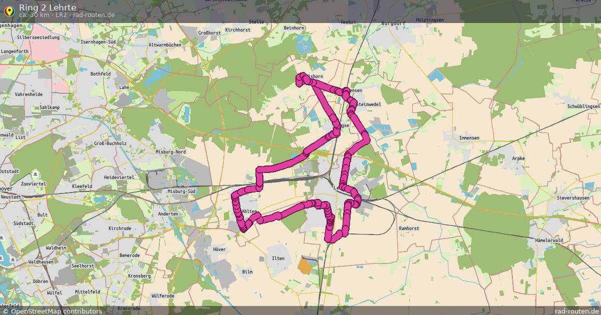 Ring 2 Lehrte (LR2) – Fernradroute auf Rad-Routen.de