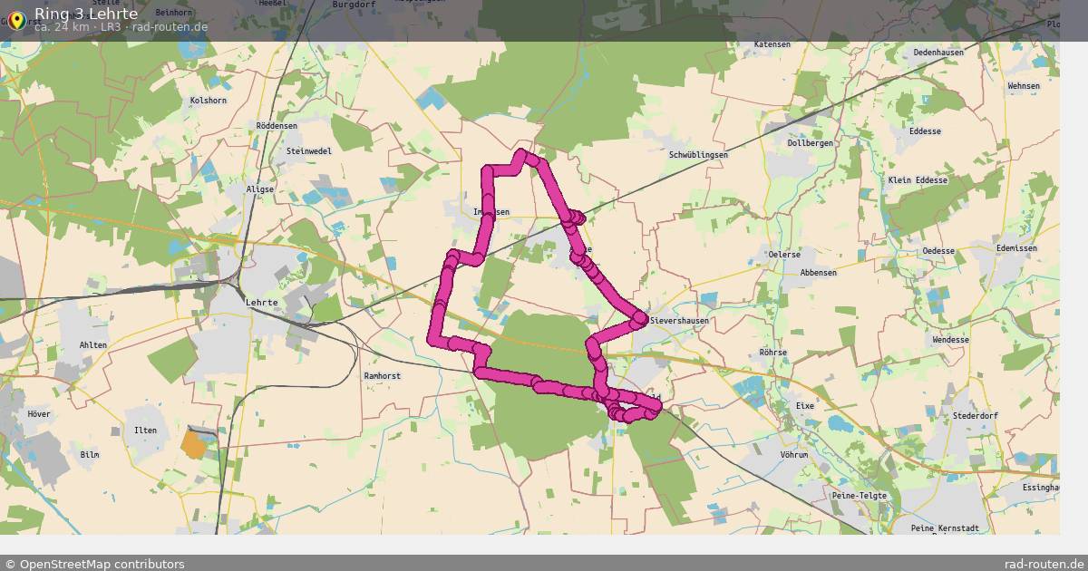 Ring 3 Lehrte (LR3) – Fernradroute auf Rad-Routen.de