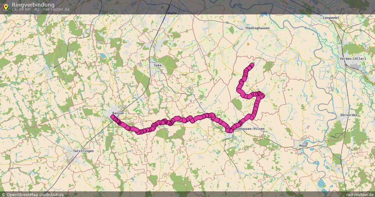 Ringverbindung (R2) – Fernradroute auf Rad-Routen.de