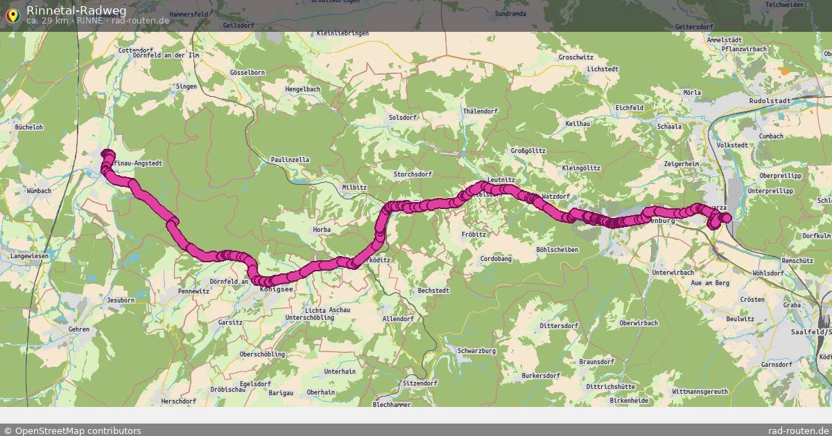 Rinnetal-Radweg (Rinne) – Fernradroute auf Rad-Routen.de