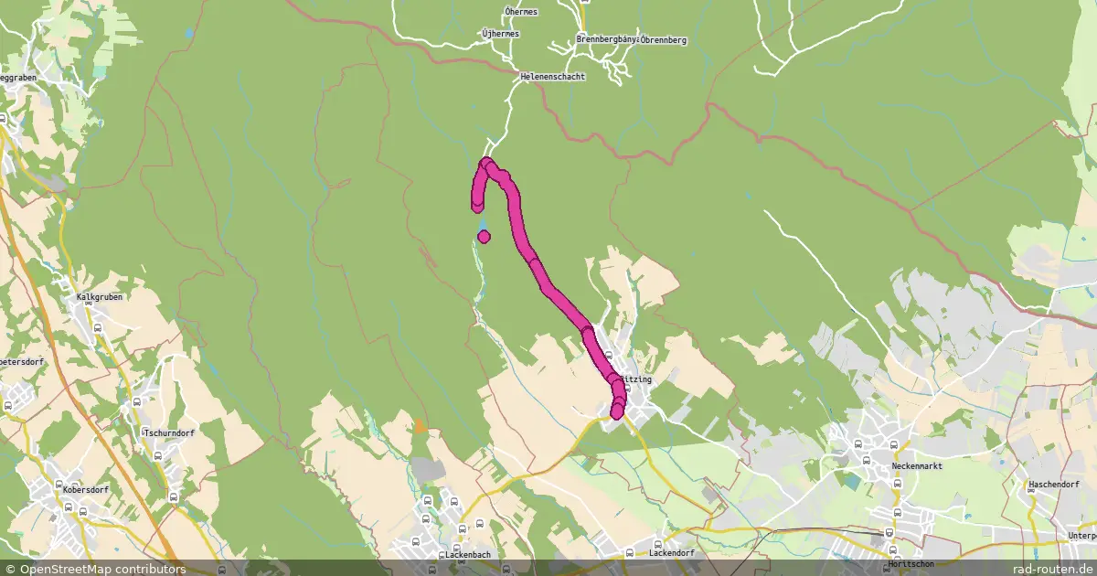 Ritzing - Badestausee – Fernradroute auf Rad-Routen.de