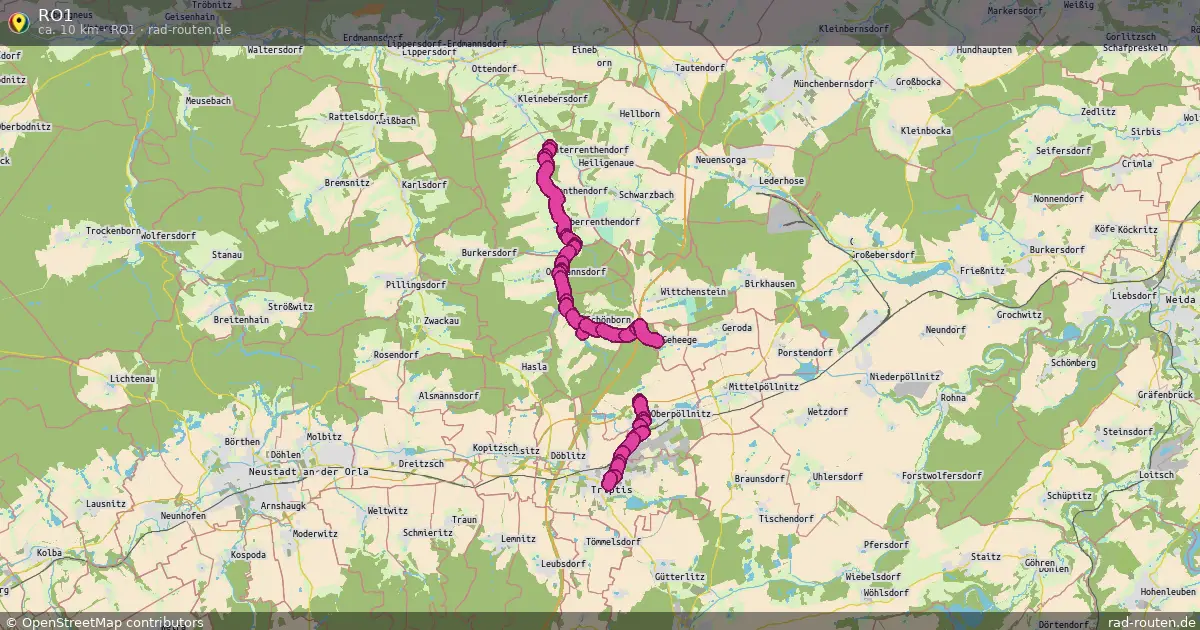 RO1 (RO1) – Fernradroute auf Rad-Routen.de