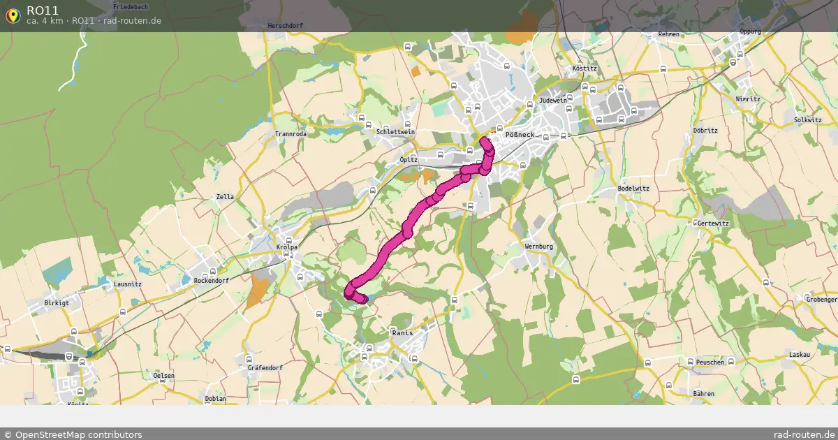 RO11 (RO11) – Fernradroute auf Rad-Routen.de
