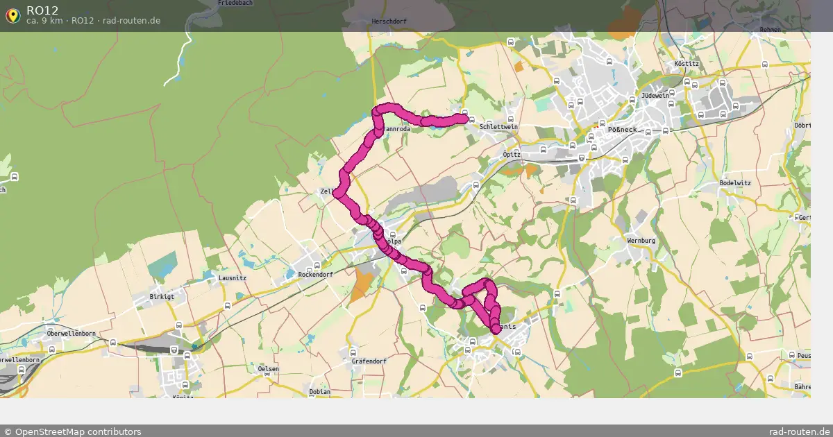 RO12 (RO12) – Fernradroute auf Rad-Routen.de