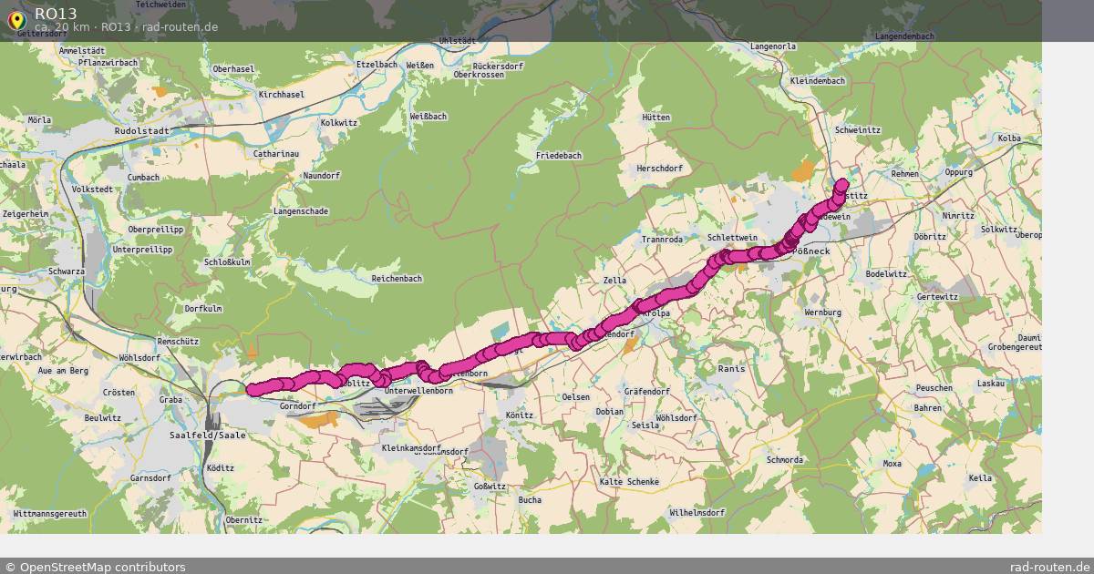 RO13 (RO13) – Fernradroute auf Rad-Routen.de