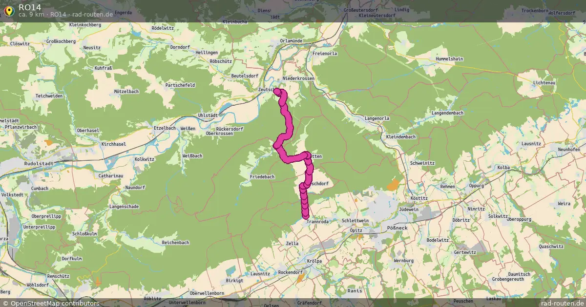 RO14 (RO14) – Fernradroute auf Rad-Routen.de