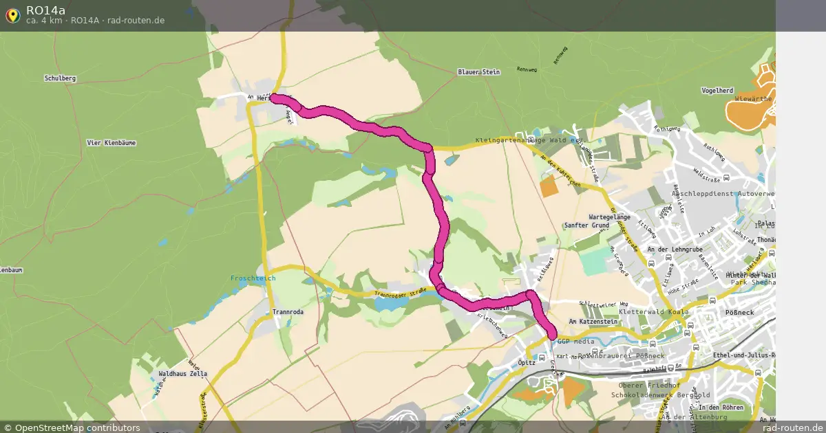 RO14a (RO14a) – Fernradroute auf Rad-Routen.de