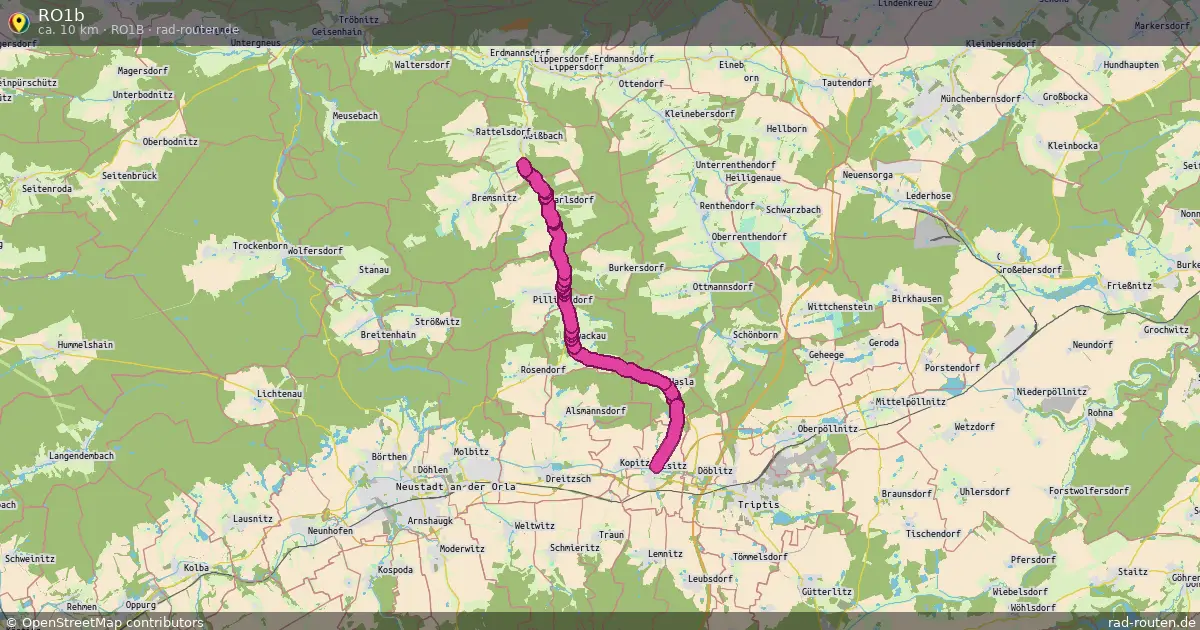 RO1b (RO1b) – Fernradroute auf Rad-Routen.de