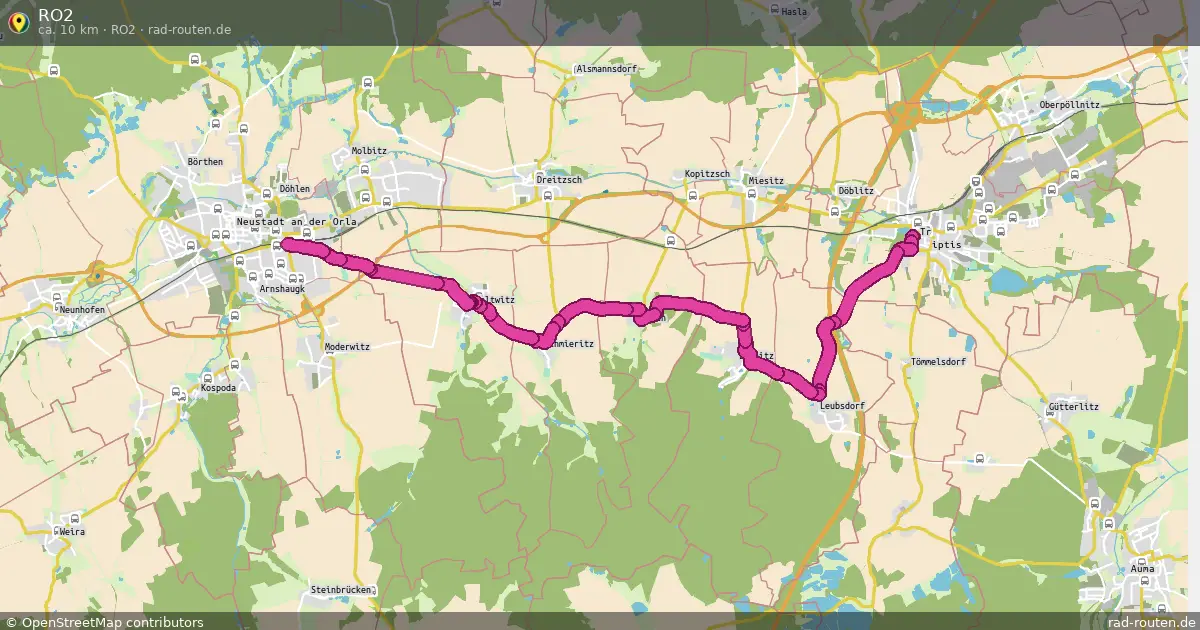 RO2 (RO2) – Fernradroute auf Rad-Routen.de