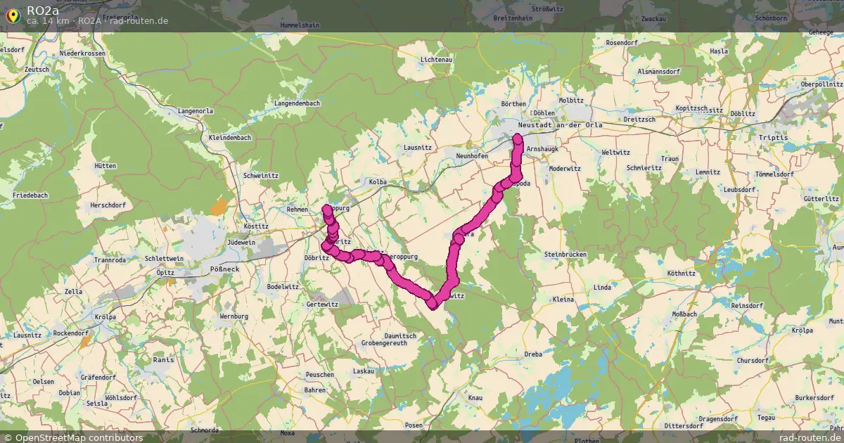 RO2a (RO2a) – Fernradroute auf Rad-Routen.de