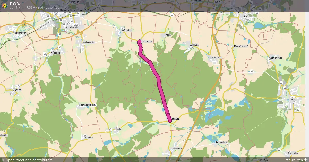 RO3a (RO3a) – Fernradroute auf Rad-Routen.de