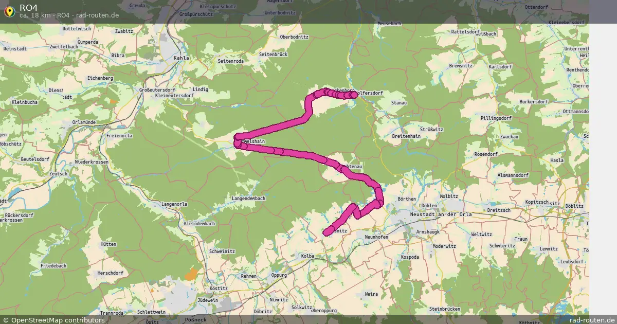 RO4 (RO4) – Fernradroute auf Rad-Routen.de