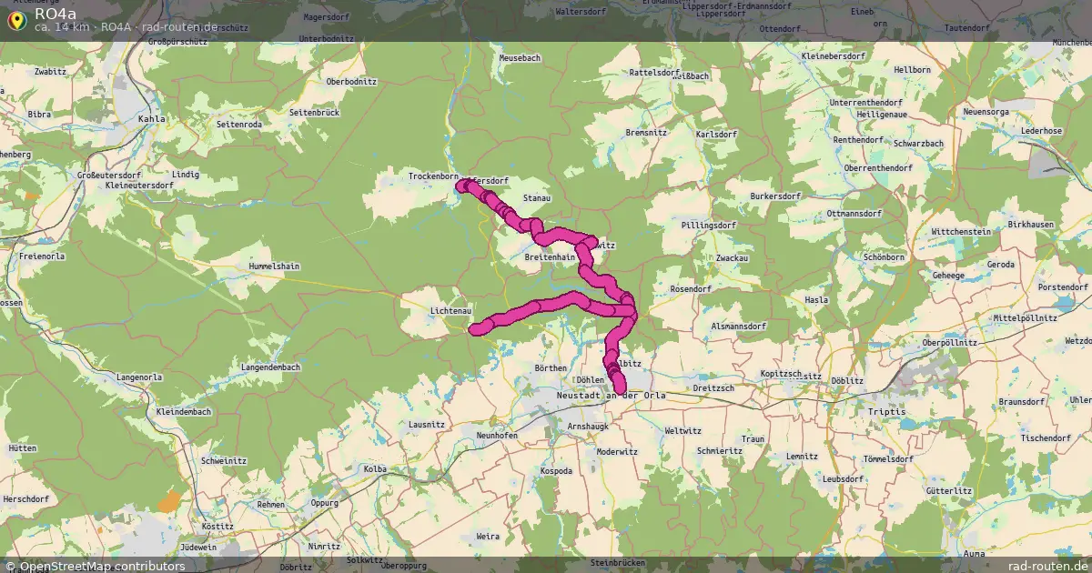 RO4a (RO4a) – Fernradroute auf Rad-Routen.de