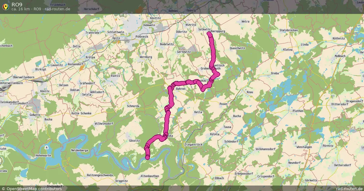 RO9 (RO9) – Fernradroute auf Rad-Routen.de