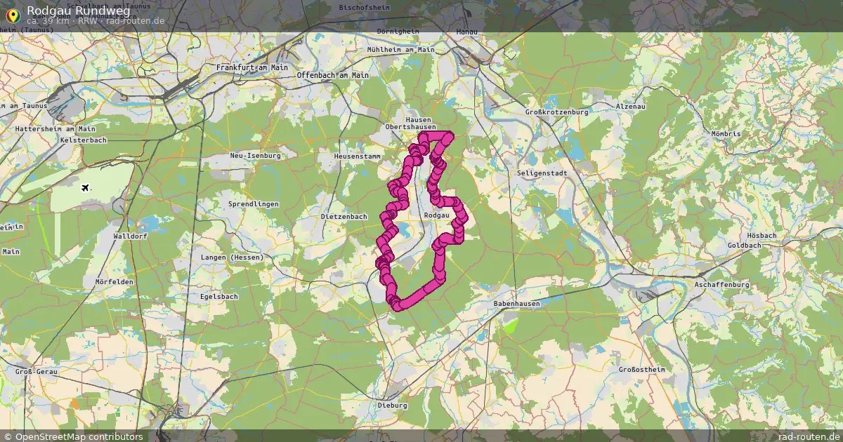 Rodgau Rundweg (RRW) – Fernradroute auf Rad-Routen.de