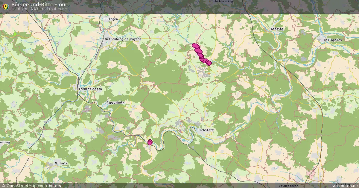 Römer-und-Ritter-Tour (NA3) – Fernradroute auf Rad-Routen.de