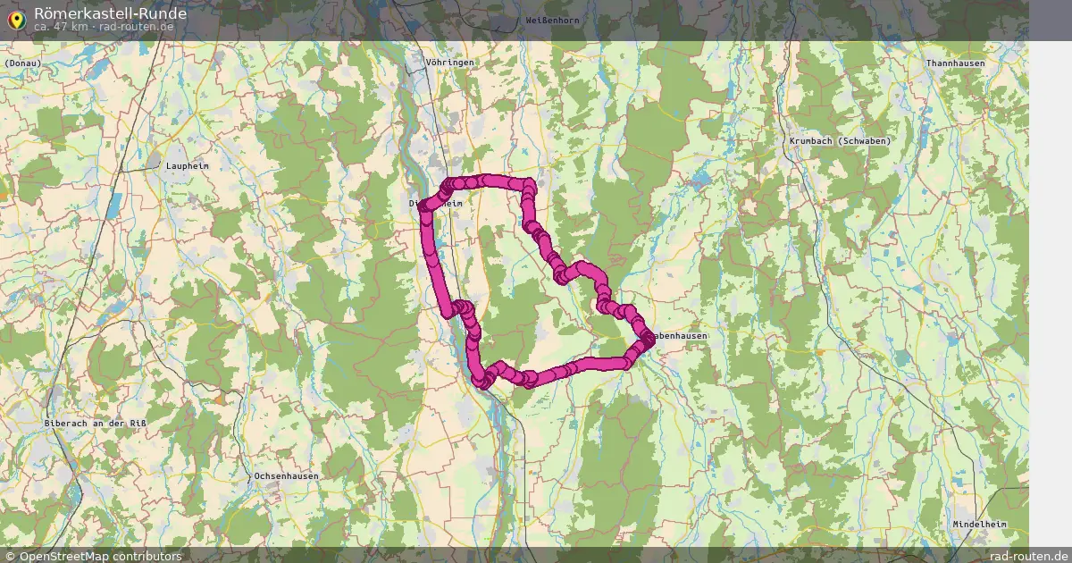 Römerkastell-Runde – Fernradroute auf Rad-Routen.de
