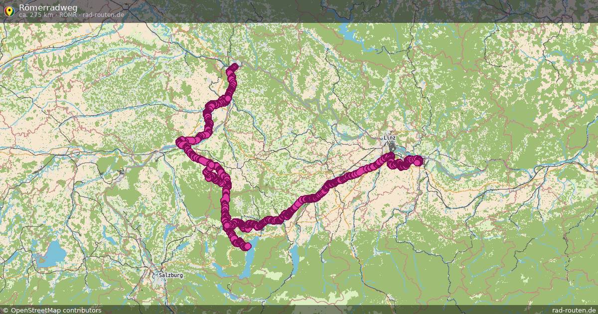 Römerradweg (RÖMR) – Fernradroute auf Rad-Routen.de