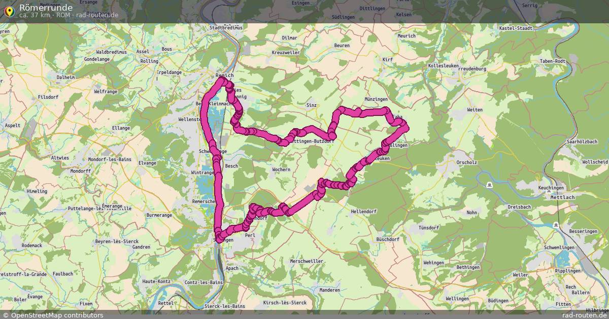 Römerrunde (Rom) – Fernradroute auf Rad-Routen.de