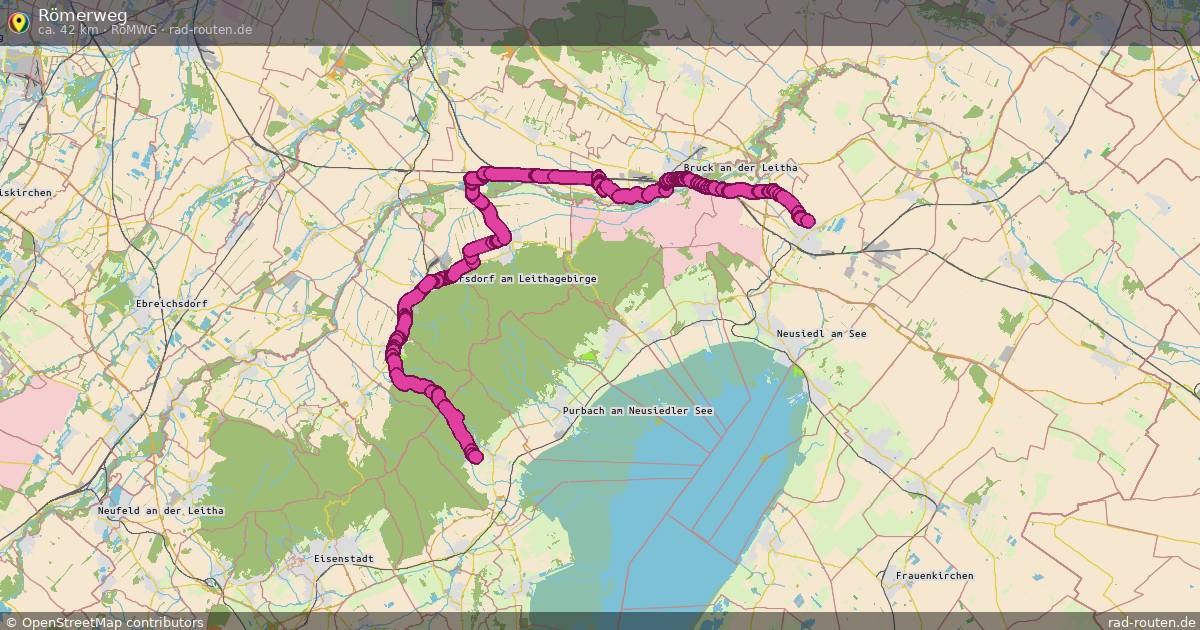 Römerweg (RömWg) – Fernradroute auf Rad-Routen.de