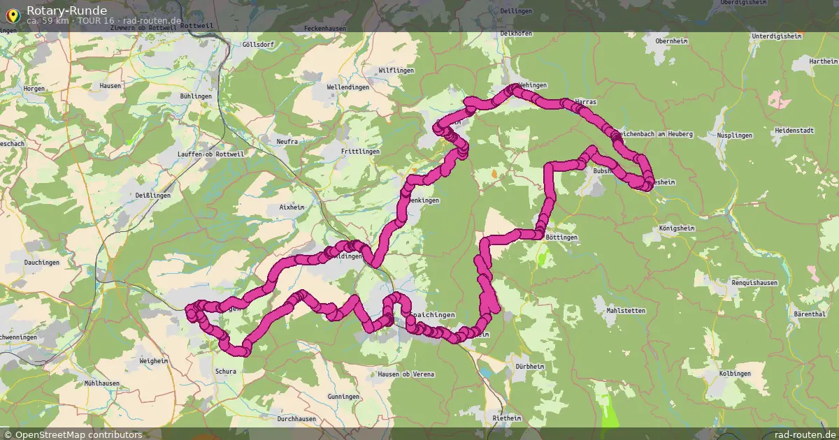 Rotary-Runde (Tour 16) – Fernradroute auf Rad-Routen.de