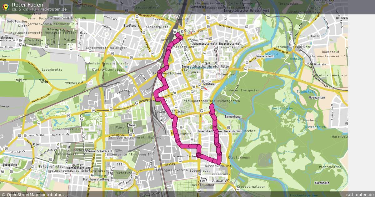 Roter Faden (RF) – Fernradroute auf Rad-Routen.de