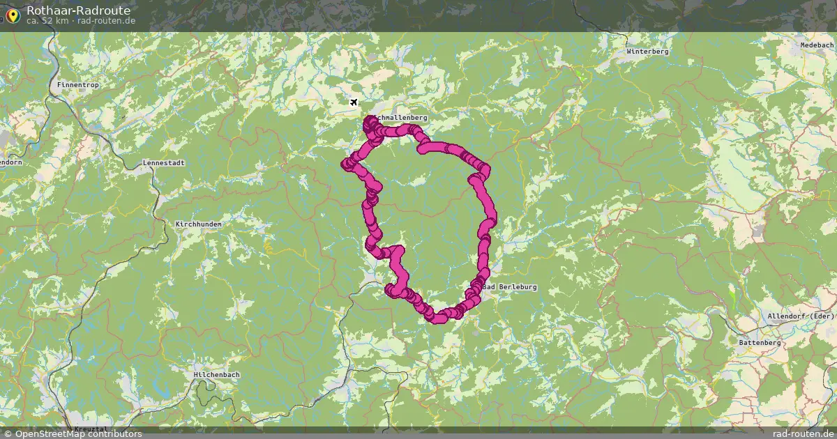 Rothaar-Radroute – Fernradroute auf Rad-Routen.de