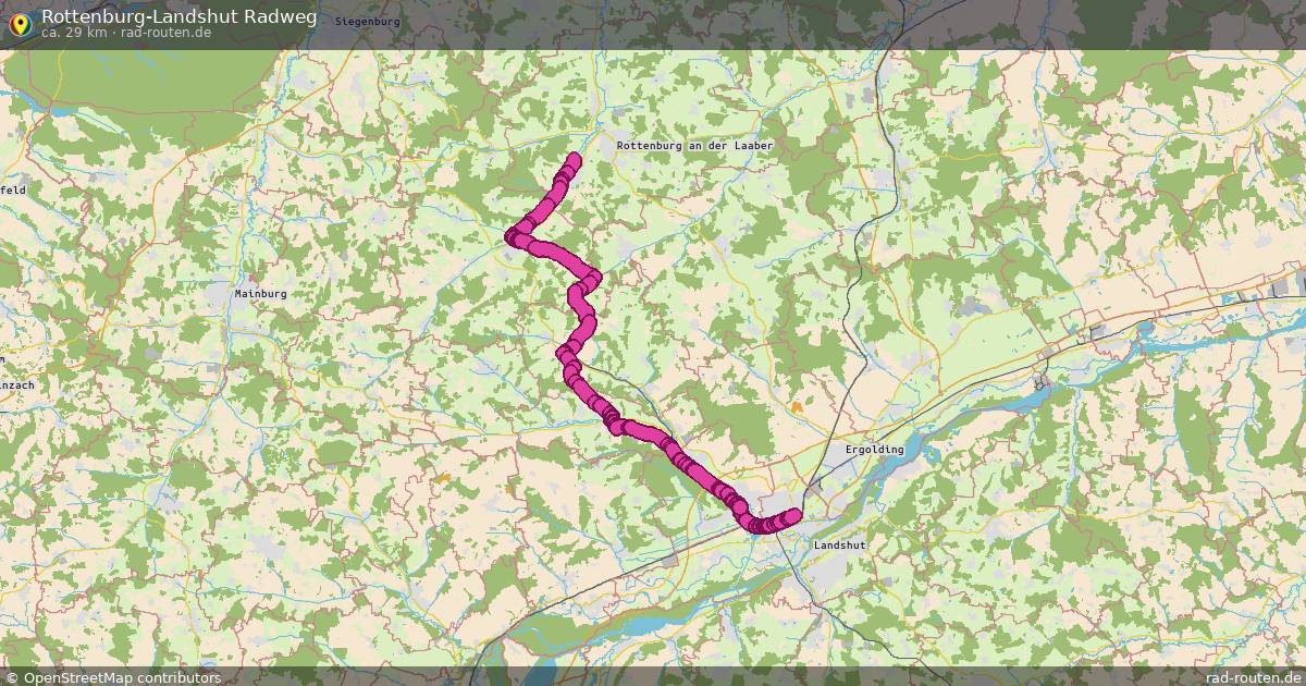 Rottenburg-Landshut Radweg – Fernradroute auf Rad-Routen.de