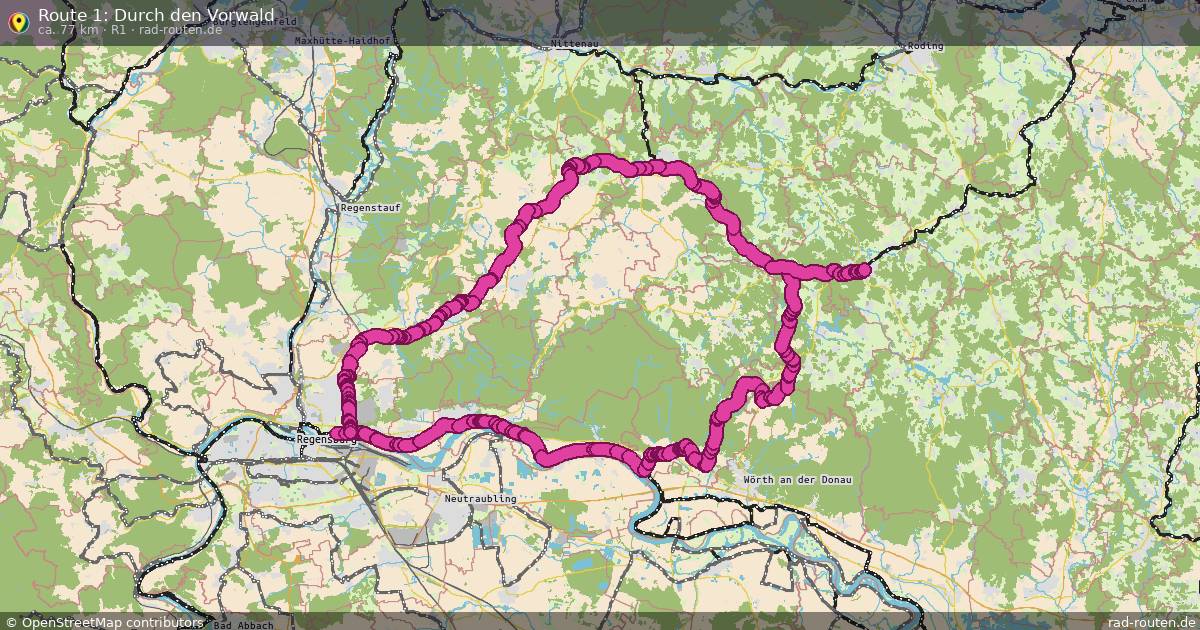 Route 1: Durch den Vorwald