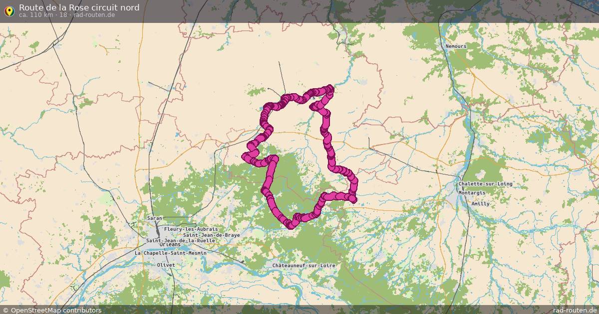 Route de la Rose circuit nord (18) – Fernradroute auf Rad-Routen.de