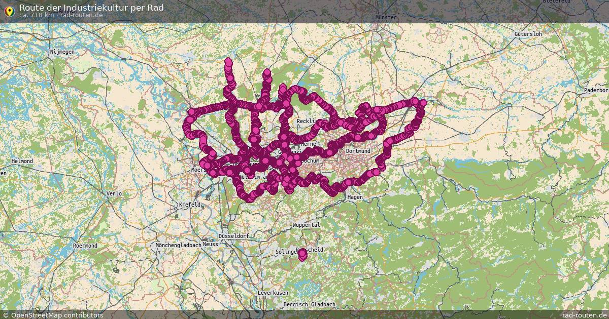 Route der Industriekultur per Rad – Fernradroute auf Rad-Routen.de