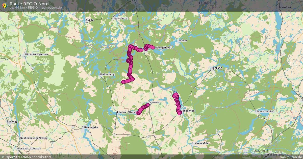 Route REGiO-Nord (REGiO) – Fernradroute auf Rad-Routen.de