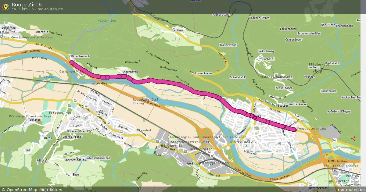 Route Zirl 6 (6) – Fernradroute auf Rad-Routen.de