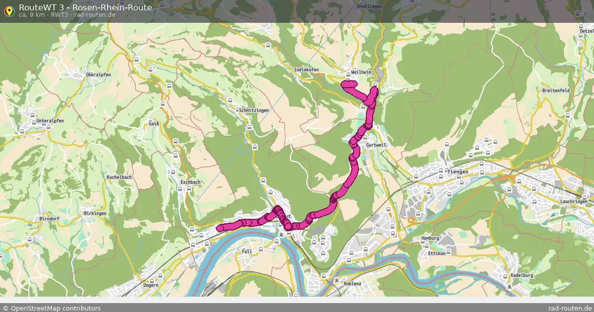 RouteWT 3 - Rosen-Rhein-Route (RWT3) – Fernradroute auf Rad-Routen.de