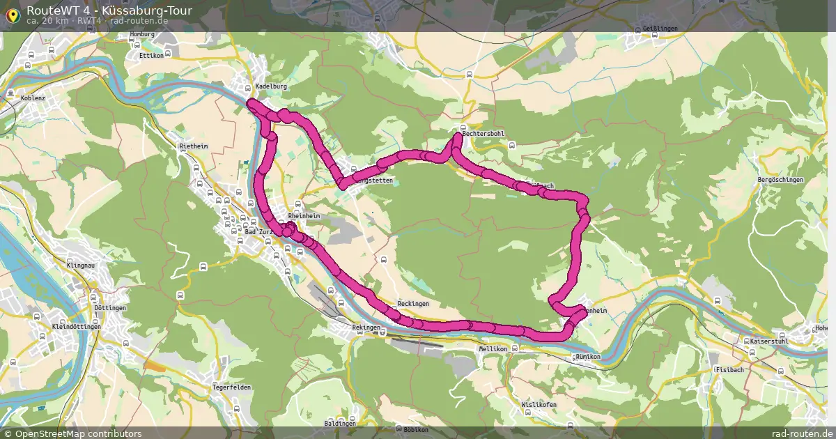 RouteWT 4 - Küssaburg-Tour (RWT4) – Fernradroute auf Rad-Routen.de