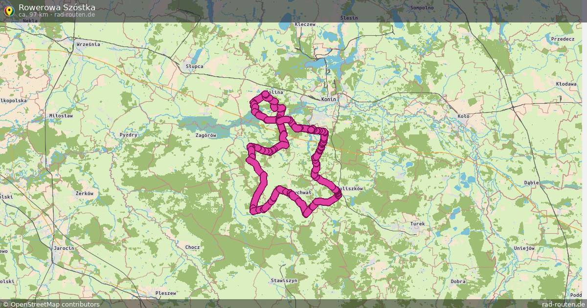 Rowerowa Szóstka – Fernradroute auf Rad-Routen.de