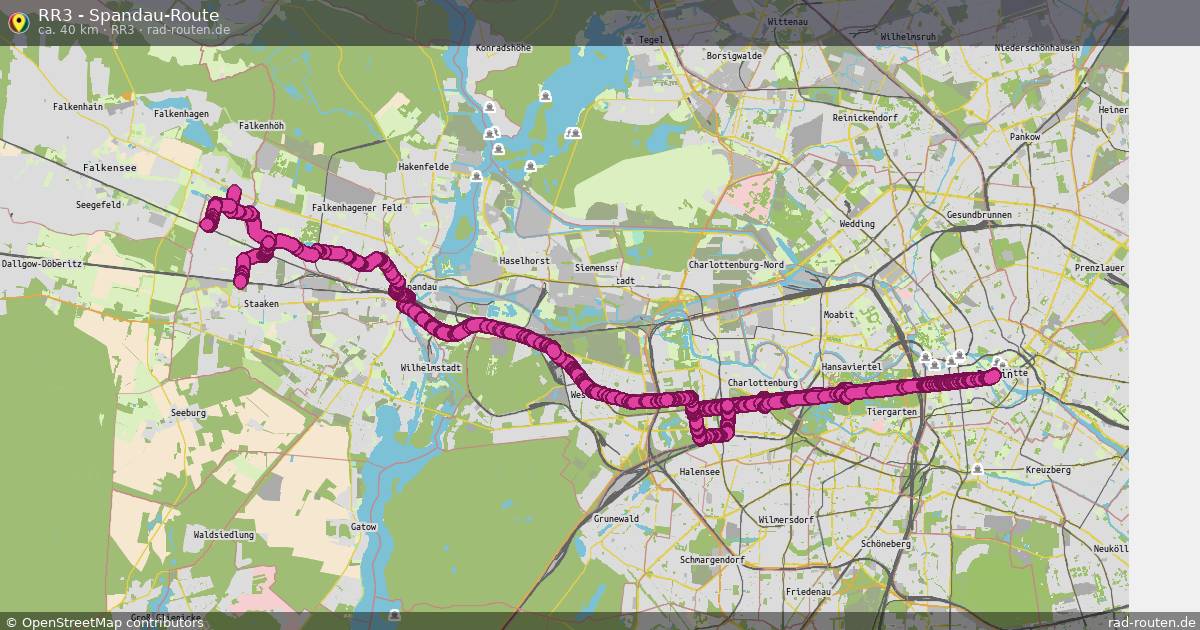 RR3 - Spandau-Route (RR3) – Fernradroute auf Rad-Routen.de